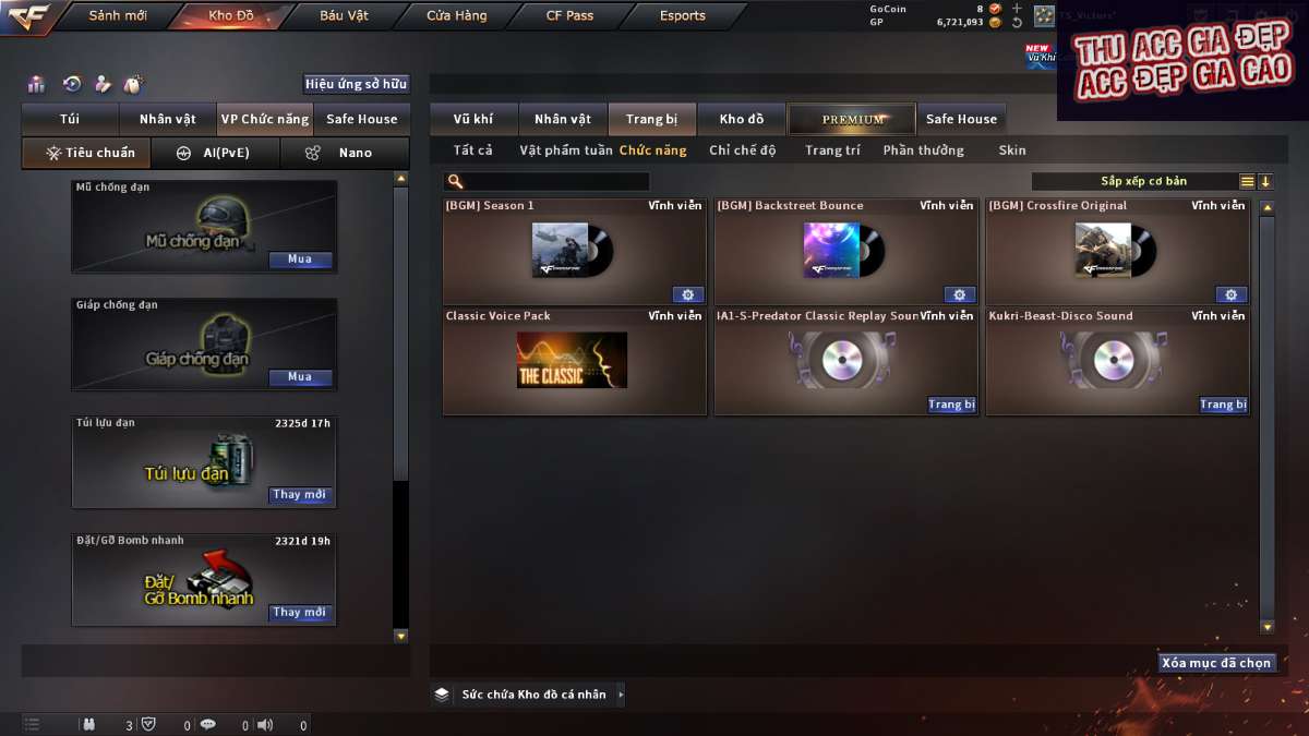 shop acc cf uy tin gia re